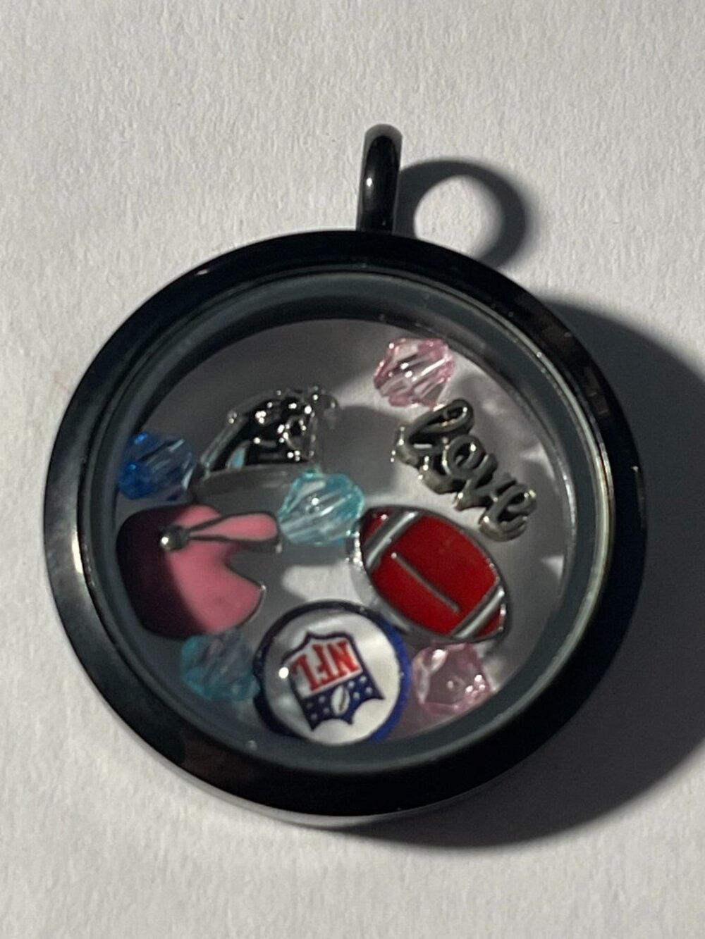 Carolina Panthers NFL Memory Charm Locket w/ 22 IN chain NEW